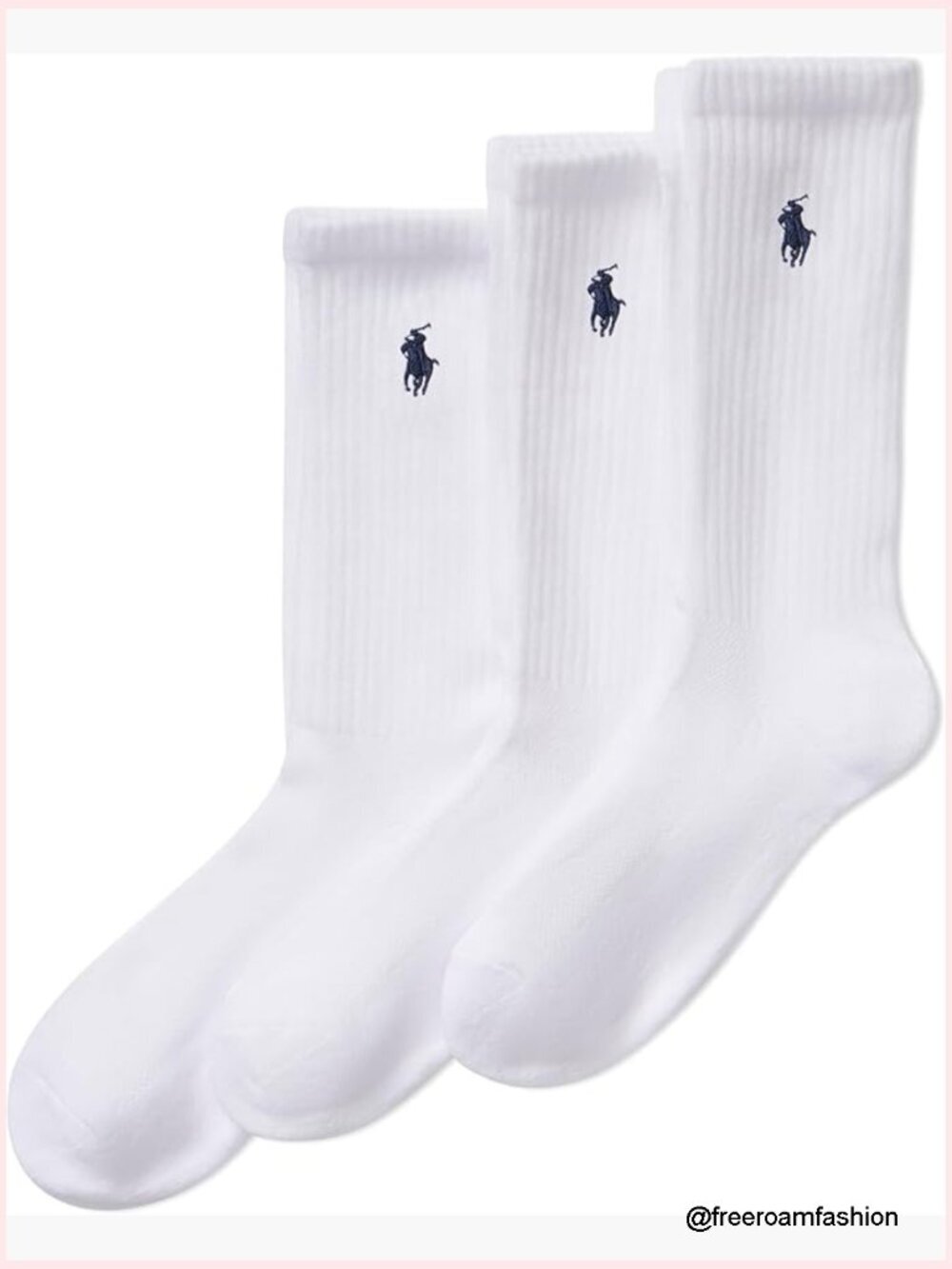 Cushioned Cotton Sport Crew Socks 3-Pack Athletic Half Cushion Comfort